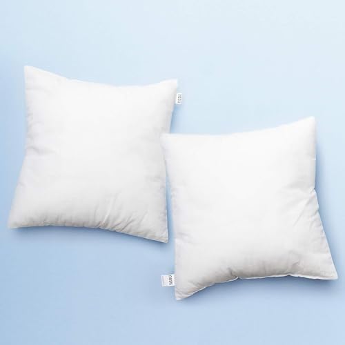 Image of Nestl 28x28 Pillow Inserts - Throw Pillow Insert 28x28, 2 Pack Euro Pillows 28x28, Decorative Euro Pillow Insert 28x28 White, 28 X 28 Pillow Insert, Lumbar Pillow Insert for Bed and Couch