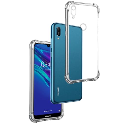 Cover in Gel TPU Anti-Shock per Huawei Y6s 2019 - Y6 2019, Morbido Silicone Custodie Protettivo Case, Anti-Scratch, Protettiva Sottile Back Cover