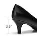 DREAM PAIRS Women's Dress Comfortable Low Heel Pump Shoes,Size 8,Black/Pu,LUVLY