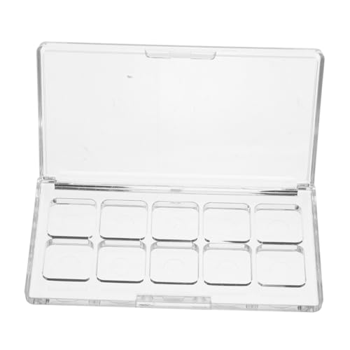 DECOMELODY Caja De Embalaje De Maquillaje Contenedor De Maquillaje De Viaje Contenedor De De Lápiz Labial Paleta De Vacia Paleta De Rubor Vacia El Plastico Transparente