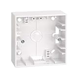 Material/Cubierta de pvc CABLEPELADO Caja de superficie para Simon 27 Blanco (1 elemento)