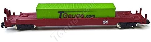 T Gauge 40' Container and Wagon Set (Green)