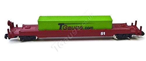 T Gauge 40' Container and Wagon Set (Green)