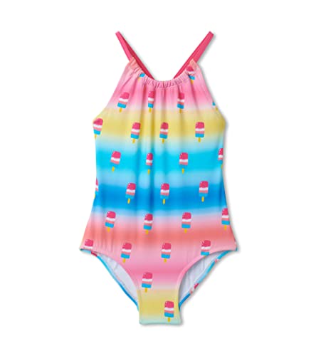 Image of Hatley girls Minimal One Piece Swimsuit, Pink, 2T US