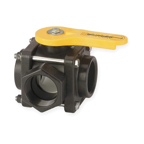 Banjo Polypropylene FNPT x FNPT Ball Valve, Lever, 2