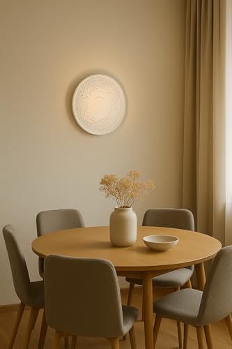 Image of BENE Arcot Stainless Steel Indoor Modern Wall Lamp, E-27 Base Wall Light for Home Decor, Kitchen, Living Room, Bedroom, 36 cm (White, Pack of 1 Pc)