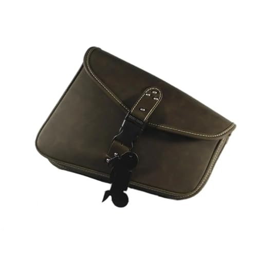 Alforja vintage de PU para motocicleta y bolsa de herramientas para sillín Sportster XL 883 Hugger