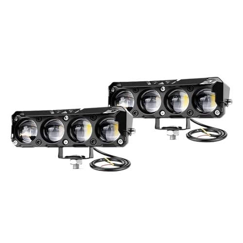 Faros LED de moto auxiliares de 5 pulgadas y 12V-24V para parachoques delantero