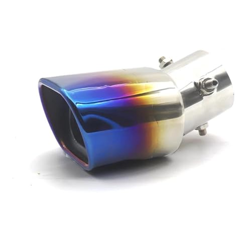 Embout d'échappement inox poli miroir universel carré pour une finition élégante