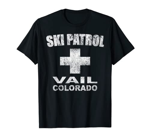 Camiseta oficial retro Vail Colorado Ski Patrol Camiseta