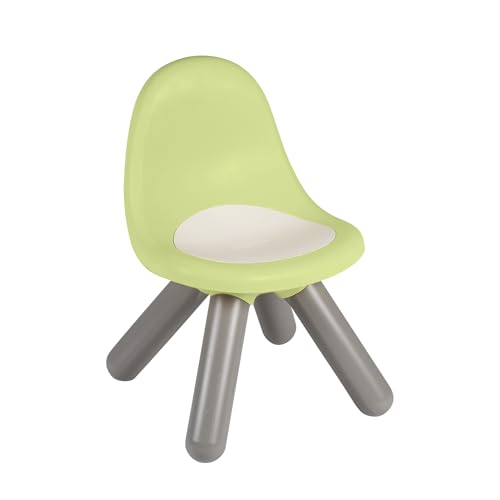 Smoby Life - Silla Infantil Verde - De Material Reciclado, Resistente a los Rayos UV, plástico Estable, para Interior y Exterior, a Partir de 18 Meses