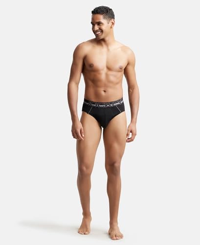 Image of Jockey US14 Men Super Combed Cotton Solid Brief with Ultrasoft Waistband (Colors & Prints May Vary)