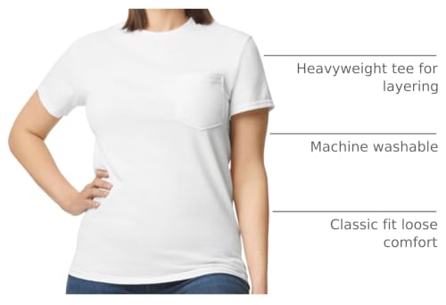 Image of Gildan Adult Ultra Cotton T-Shirt with Pocket, Style G2300, 2-Pack