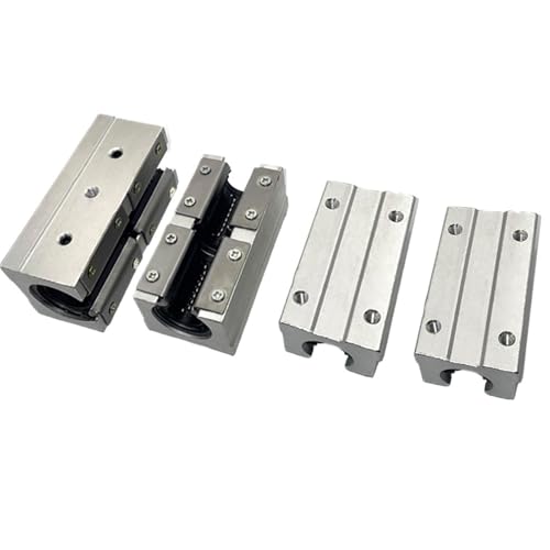 Bloque deslizante SBR16LUU para guías lineales de 16mm con soporte de carro CNC (4 piezas)