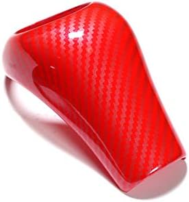 Red Center Console Gear Shift Knob Trim Cover for Mercedes-Benz E Class W211 W212 C207 2006-2012