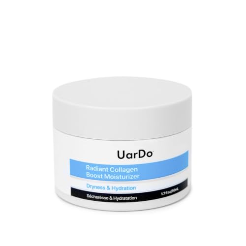 Uardo Radiant Collagen Boost Moisturizer 1.7 Fl Oz/ 50ml - usn111 | For All Skin Types | Boosts Collagen | Radiant and Healthier Skin | w/Shea Butter | For Women and Men
