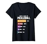 Photo Gallery donna perché perdo a pickleball paddle sport divertente pickleball maglietta con collo a v Photo Gallery donna perché perdo a pickleball paddle sport divertente pickleball maglietta con collo a v