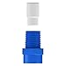 Tefen Plastic Misting Fogger Nozzle with Poly Filter Blue 1/8