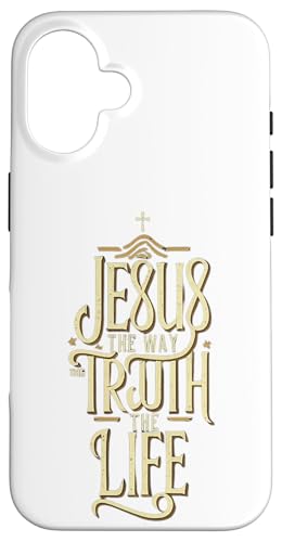 Jesus The Way Truth Life �����̈�� �L���X�g���̗�q�M�t�g �X�}�z�P�[�X iPhone 16 �p