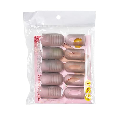 5 clips de uñas de gel para remojar fácil de usar, prácticos removedores de esmalte para los dedos