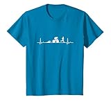 Heartbeat Iron Man Triathlon Sports Natation Vélo Course Longue Distance Triathlon T-Shirt