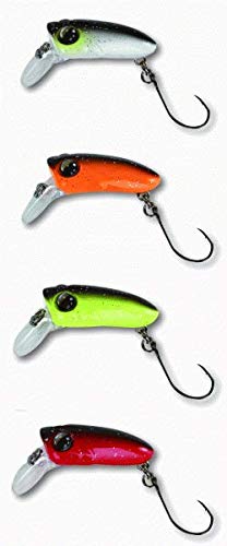 Paladin TF Wobbler Pony 2,5 cm 1,3 g Flotante u0096 Señuelo para trucha y perca, cebo para trucha, color: negro y blanco