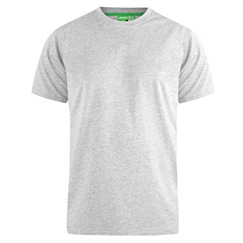 D555 Crew Neck Flyers-1 Mens T Shirt - Size - 4XL Grey Marl