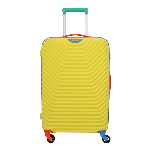 Image of American Tourister Splash SP 66 cm Small Check in Polypropylene (PP) Hard 8 Wheels Spinner Kid Luggage /Suitcase /Trolley Bag for Travel (Super Sonic)