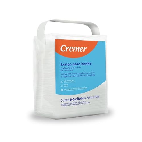 Lenço De Banho Cremer Pacote Com 100 Unidades