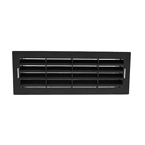Image of Kair Black Airbrick Grille with Surround for 204mm x 60mm Ducting