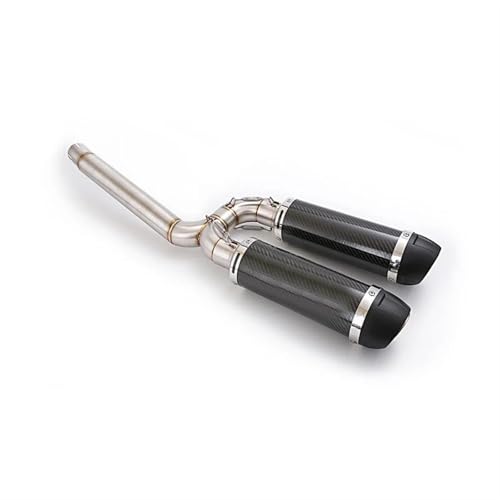 Sistema de escape para Yamaha FZ6 con silenciador doble de acabados premium
