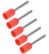 1000Pcs Copper Insulated Ferrule Terminal Blocks Crimp Terminals Kit, for Electrical Wiring (E7510)