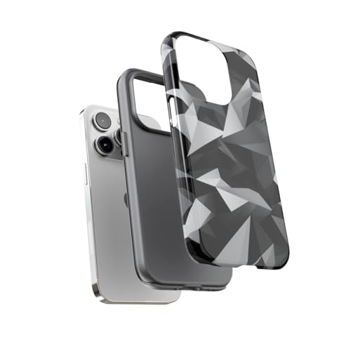 Coque iPhone 14 Pro géométrique rigide évite les rayures - 3