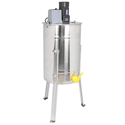 Honey Extractor Separator,Stainless Steel 3 Frame Electric Honey Spinner Centrifuge Machine with Support Legs,Honey Making Equipment for Farm Home(UK Plug)