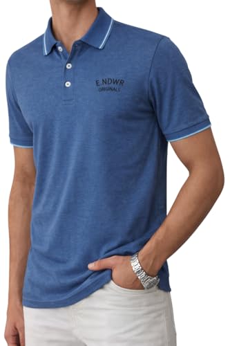 Image of ENDEAVOUR WEAR Men Men Short Sleeve Solid Cotton Rich Polo T Shirt | Collar Tshirts | Half Sleeves | Plain-Regular Fit