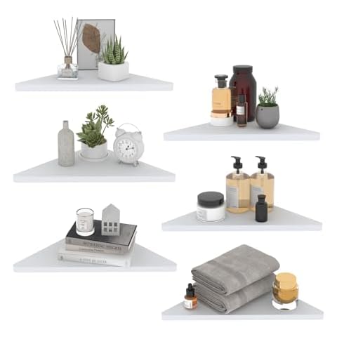 HORLIMER Rustic Floating Corner Shelf Set Cover