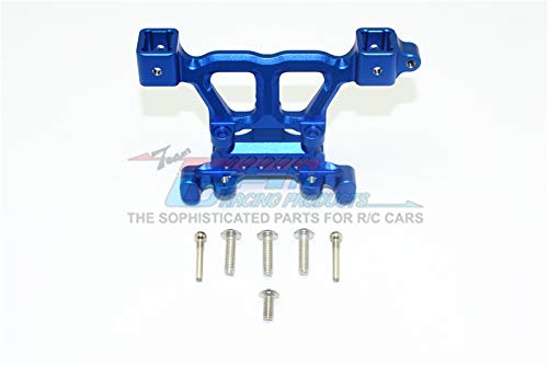 GPM Aluminum Rear Body Posts For Traxxas Revo, 25mm Extension, Blue, With Screws - 1Pc Set