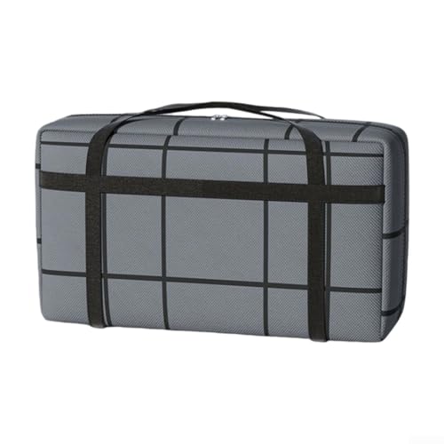 Bolsa de almacenamiento impermeable con cinta de cremallera de triple costura y anclajes de asa resistentes para cajas de mudanza y ordenación del hogar (M)