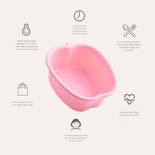 Bañera para pies de plástico reforzado rosa miniatura 4