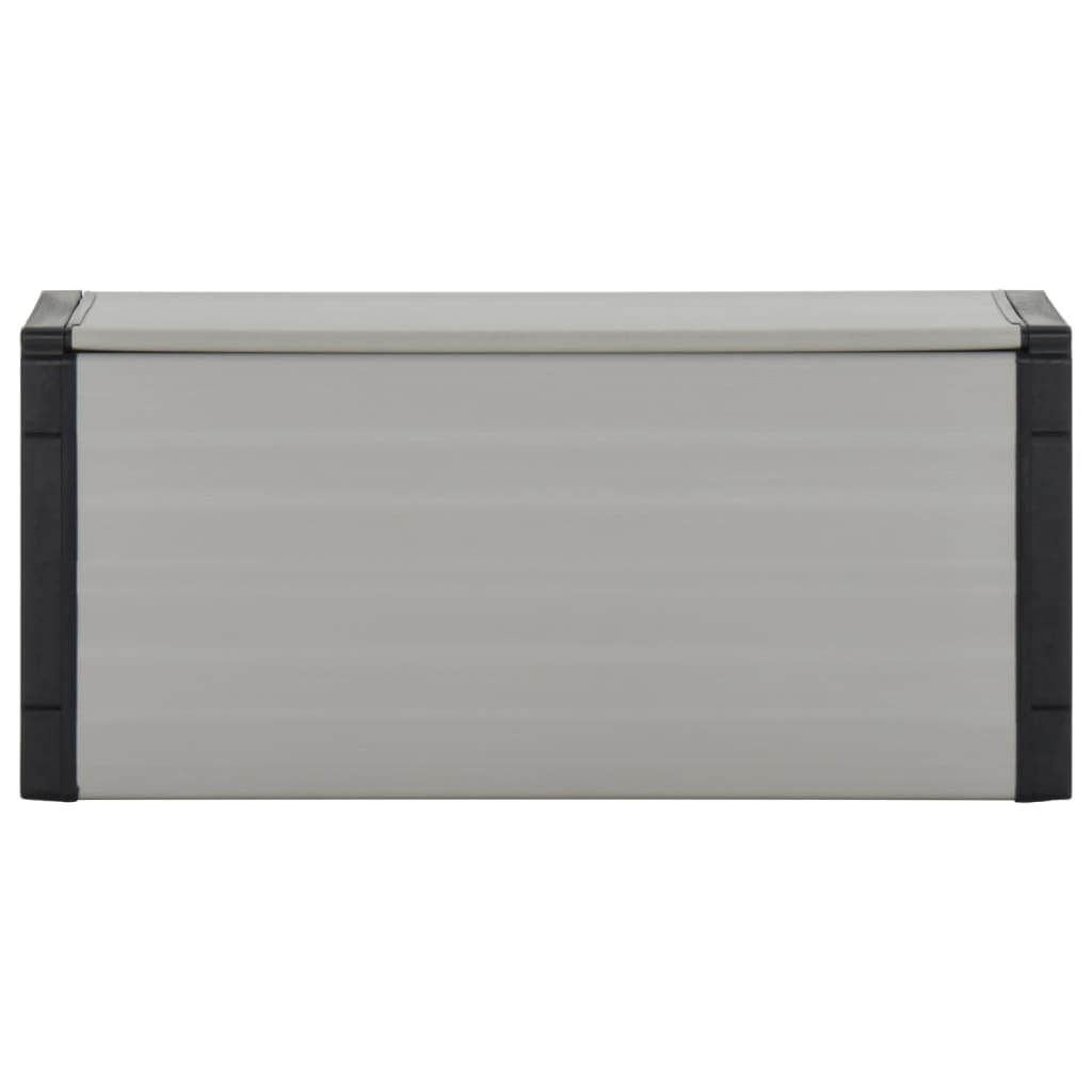 INLIFE Armoire à déchets de Jardin Gris 85x34x40 cm