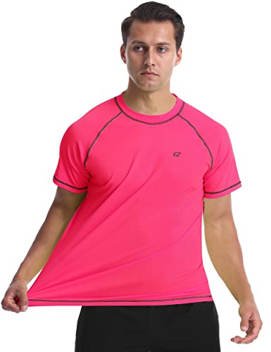 Image of Men's Swim Shirts Rash Guard UPF 50+ UV Sun Protection T-Shirt Quick Dry Fishing Beach T Shirts