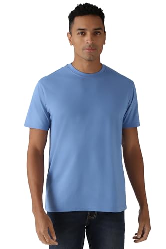 Image of Peter England Men's Cotton Regular Fit Crew Round Neck Tshirt