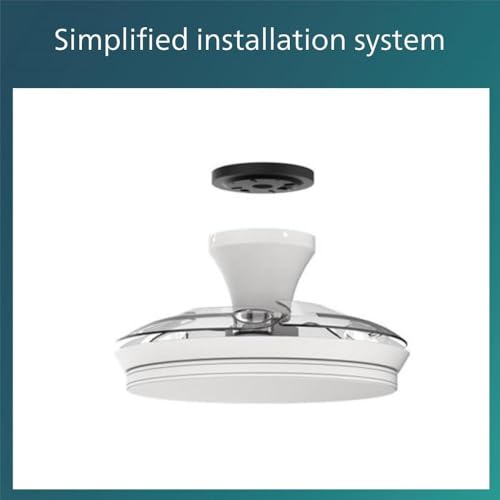Philips Atlas Ventilador de techo, 106 cm de diámetro, 3 ajustes de luz, Extra silencioso, Blanco - imagen 5