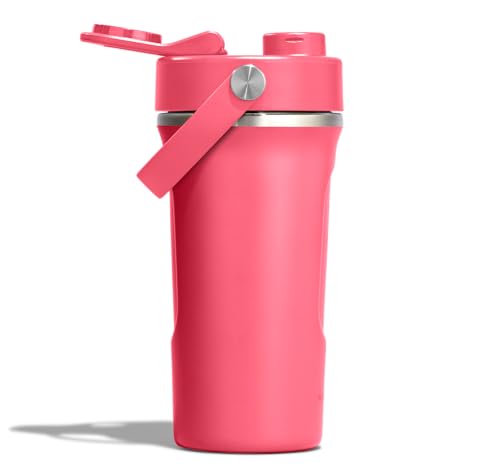 Image of Hydro Flask Shaker Bottle - Insulated Stainless Steel Gym Bottle for Pre Workout & Protein 24 Oz Popstar Pink