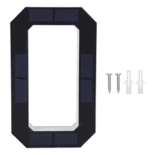 Señal de dirección solar de 9 pulgadas con número de casa LED y batería de 600 mAh para pared 5