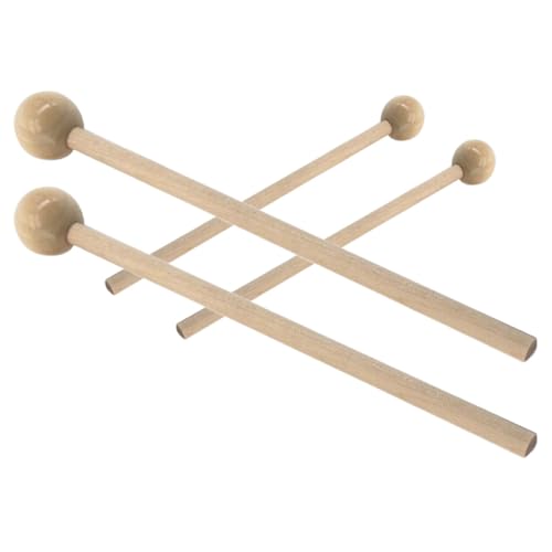 Baquetas de madera con cabeza redonda para percusión miniatura 1