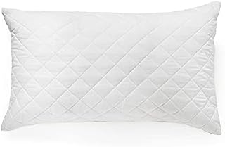 mFabrics Hollow-Fibre Filled Medium Firm Quilted Pillows Pack of 2 | Pack of 4 | Poly-Cotton | 50x75cm (2)