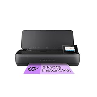 HP OfficeJet 250 Imprimante Tout-en-Un Portable, Fonction Impression, Copie, Numérisation jusqu'à 600 dpi, Wi-Fi et USB, Noire