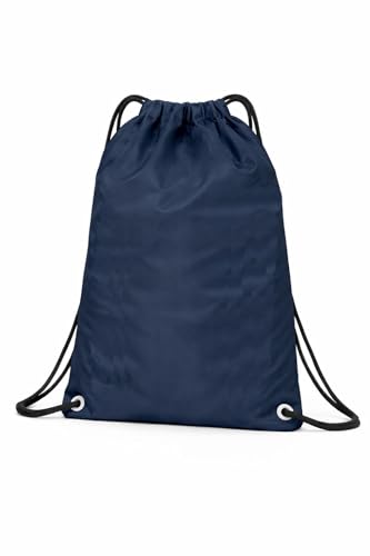 Mochila Saco Impermeável em Nylon Emborrachado com Bolso Interno – Leve e Resistente para Academia, Viagem, Praia e Dia a Dia (Preto)