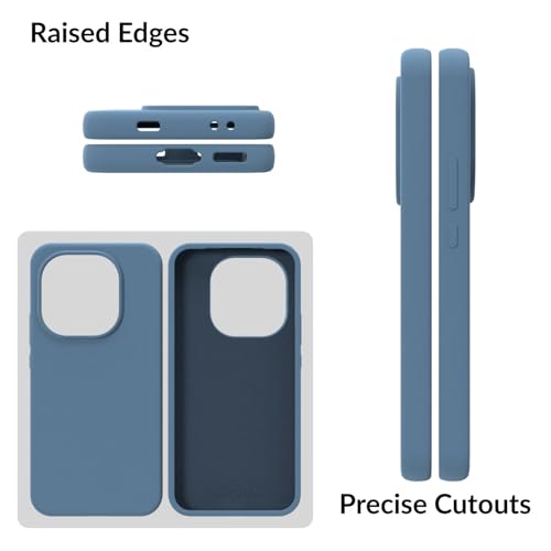Image of SPRIG Compatible with IQOO 15 5G SilkTone Back Cover Drop Tested Shock Proof Silicone Mobile Case for Men, Women, Boys and Girls with Camera Protection (Denim Blue)